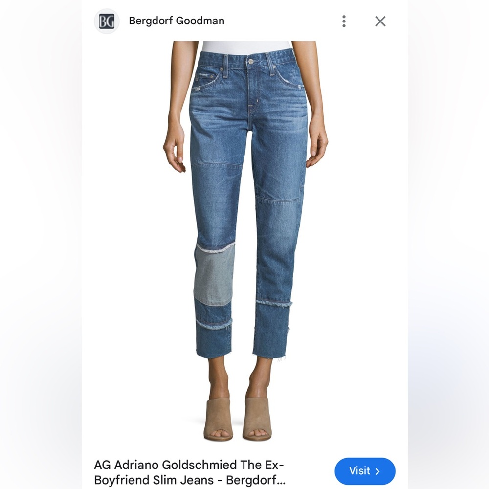 AG ADRIANO GOLDSCHMIED The Ex-Boyfriend Slim Jeans Size 25
